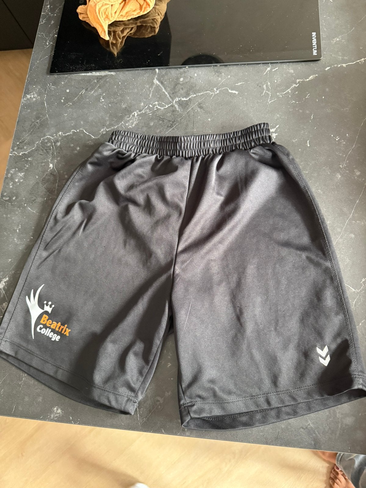 Gymbroek beatrix college S hummel, Zwart, Overige maten, Ophalen of Verzenden, Voetbal