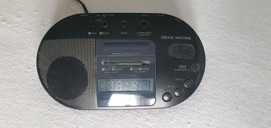 Sony Dream Machine Wekker Radio - Zwart, Ophalen, Gebruikt, Radio