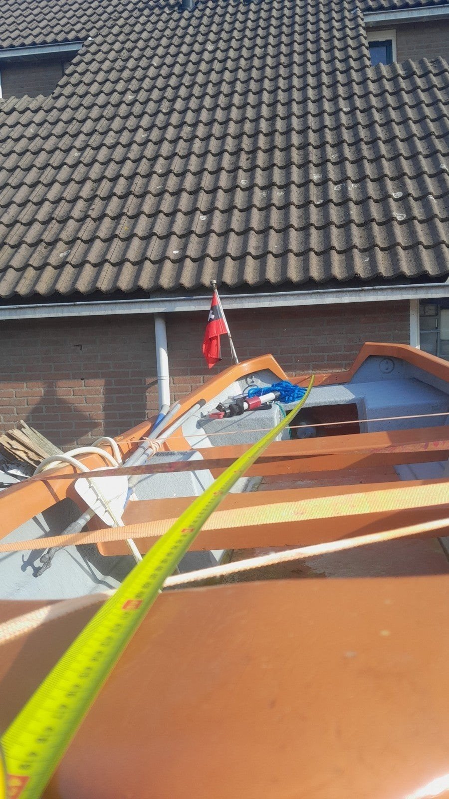 pedels inclusief boot en trailer met overleg defect buitenbo, Ophalen, Gebruikt