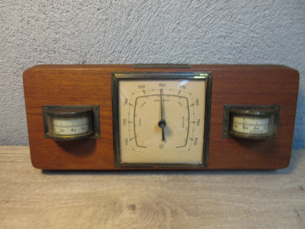 Vintage barometer weerstation van de trein Bergland Expres, Ophalen of Verzenden, Gebruikt