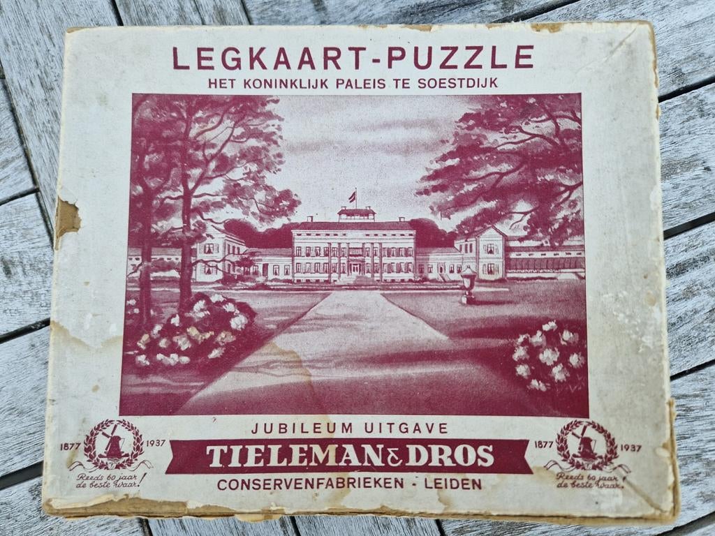 Tieleman & Dros jubileumpuzzel uit 1937, Ophalen of Verzenden
