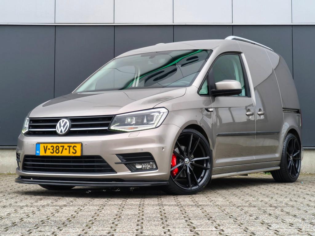 Volkswagen Caddy 2.0TDI DSG LED ACC LEER 2X SCHUIFDEUR PDC S, 4 cilinders, 700 kg, Volkswagen, Beige