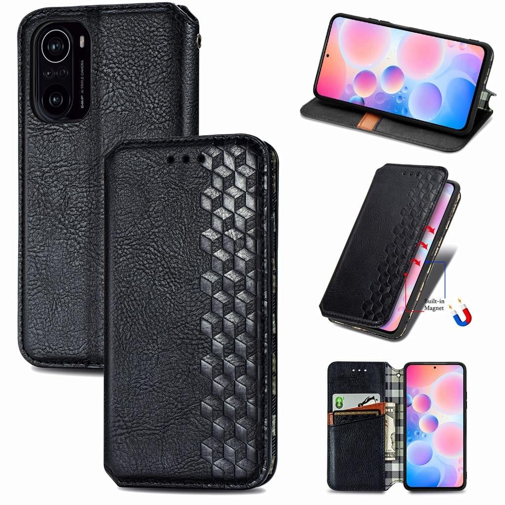 Xiaomi Poco F3 Luxe PU Lederen Wallet Case Set _ Zwart, Verzenden, Nieuw, Hoesje of Tasje