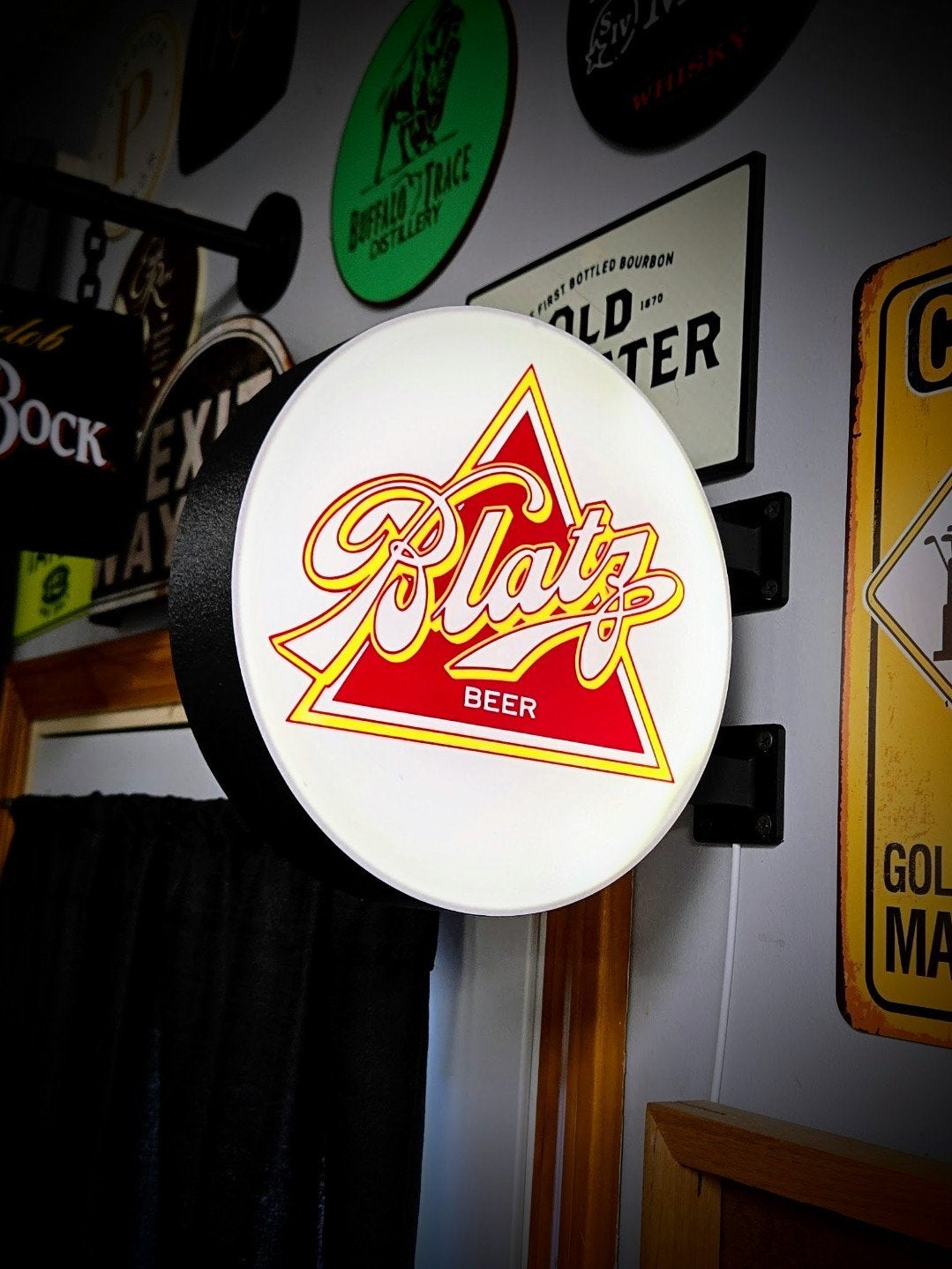 Nieuwe Dubbelzijdige Blatz Beer Lamp, USB-aansluiting, Ophalen of Verzenden, Nieuw