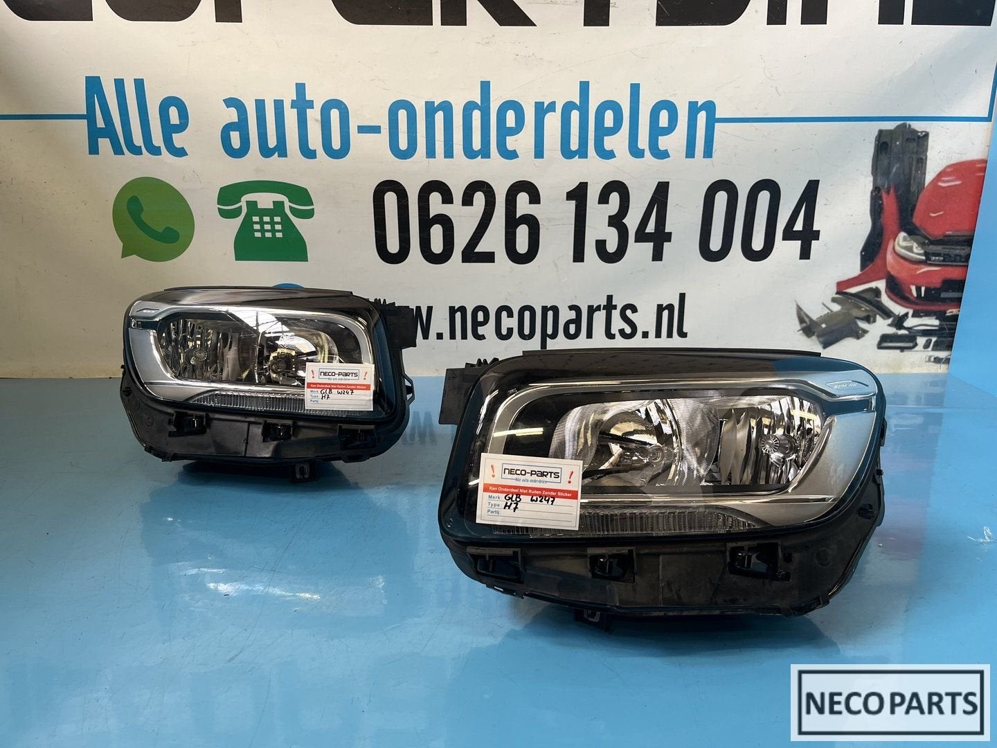 MERCEDES BENZ GLB W247 KOPLAMPEN LINKS EN RECHTS LEVERBAAR!!, Gebruikt, -, Ophalen of Verzenden, -