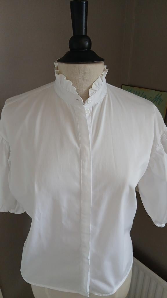 Purdey blouse korte mouw wit maat 34, Wit, Ophalen of Verzenden, Zo goed als nieuw, Purdey
