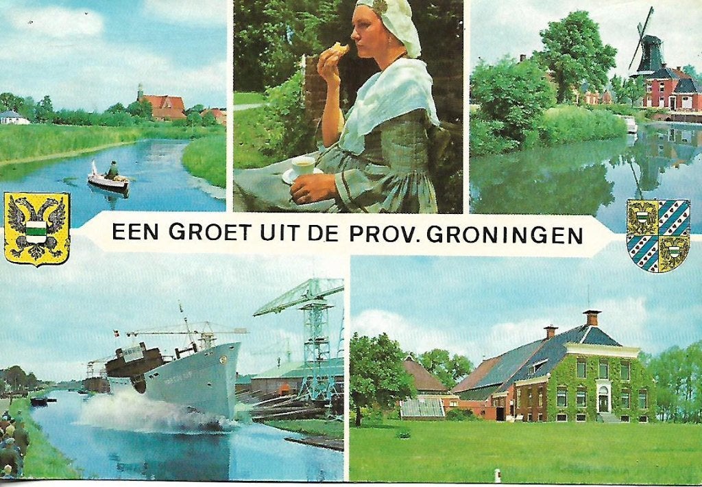 Prov. Groningen- -5-luik., Ophalen of Verzenden, 1960 tot 1980, Gelopen, Groningen
