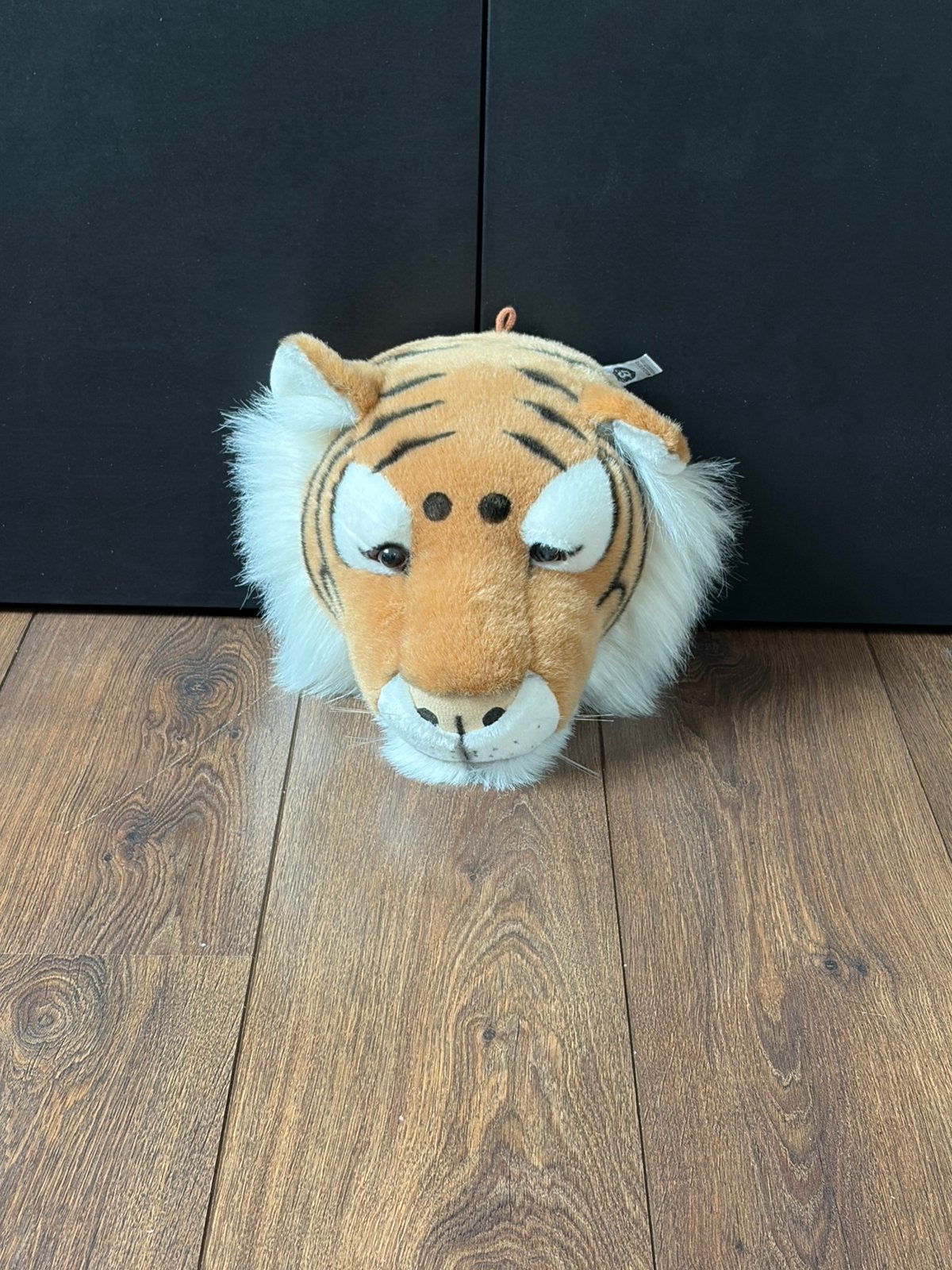 Tijger dierenkop voor aan de wand, Ophalen of Verzenden, Zo goed als nieuw, Overige kleuren, Rond