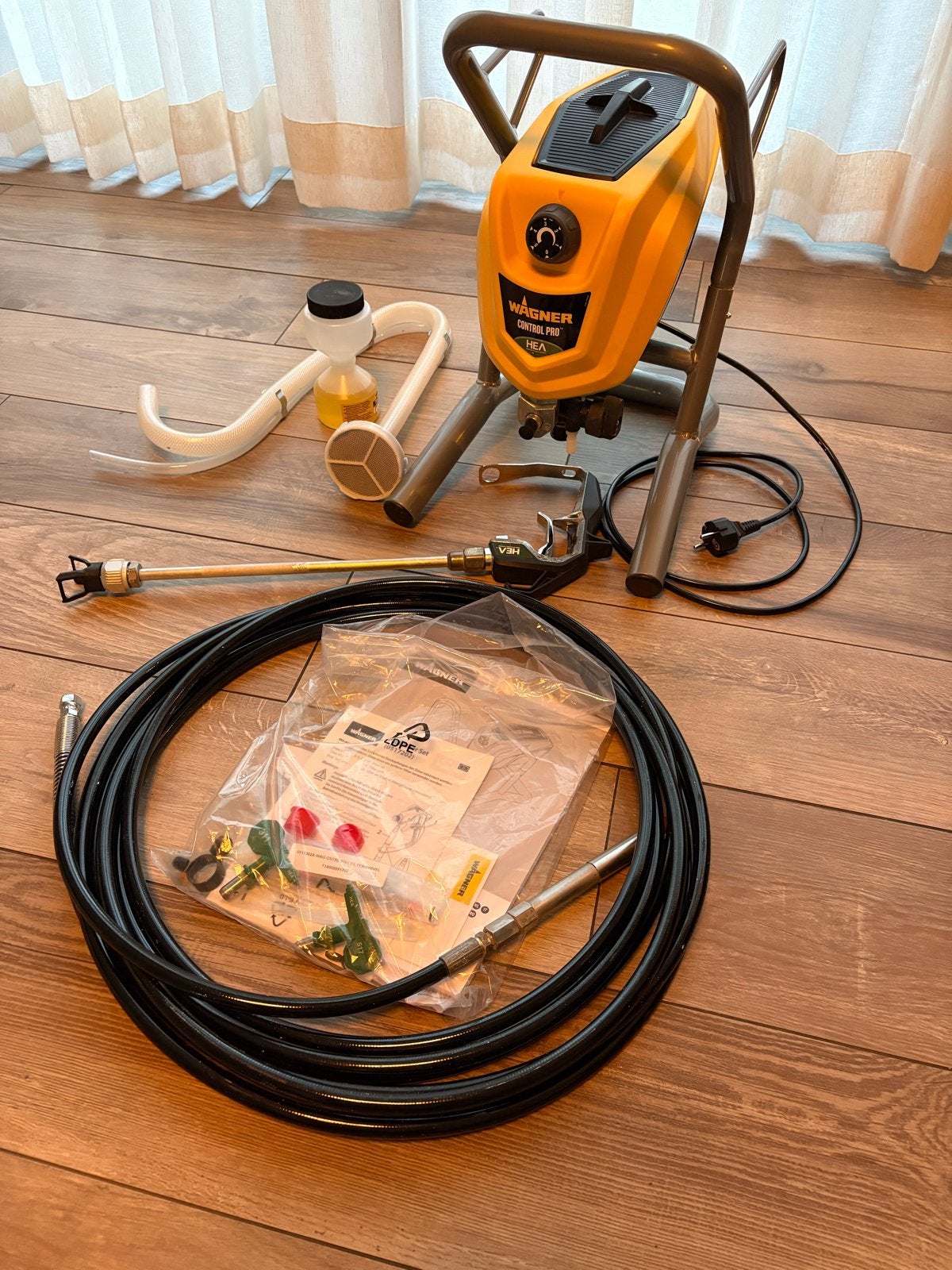 Wagner 250 Pro Airless Verfspuit - Zo goed als nieuw, Ophalen, Zo goed als nieuw, Verfspuit of Verfpomp