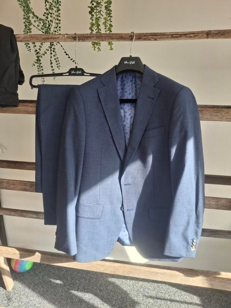 Van Gils pak, Zo goed als nieuw, Maat 48/50 (M), Blauw, Van Gils