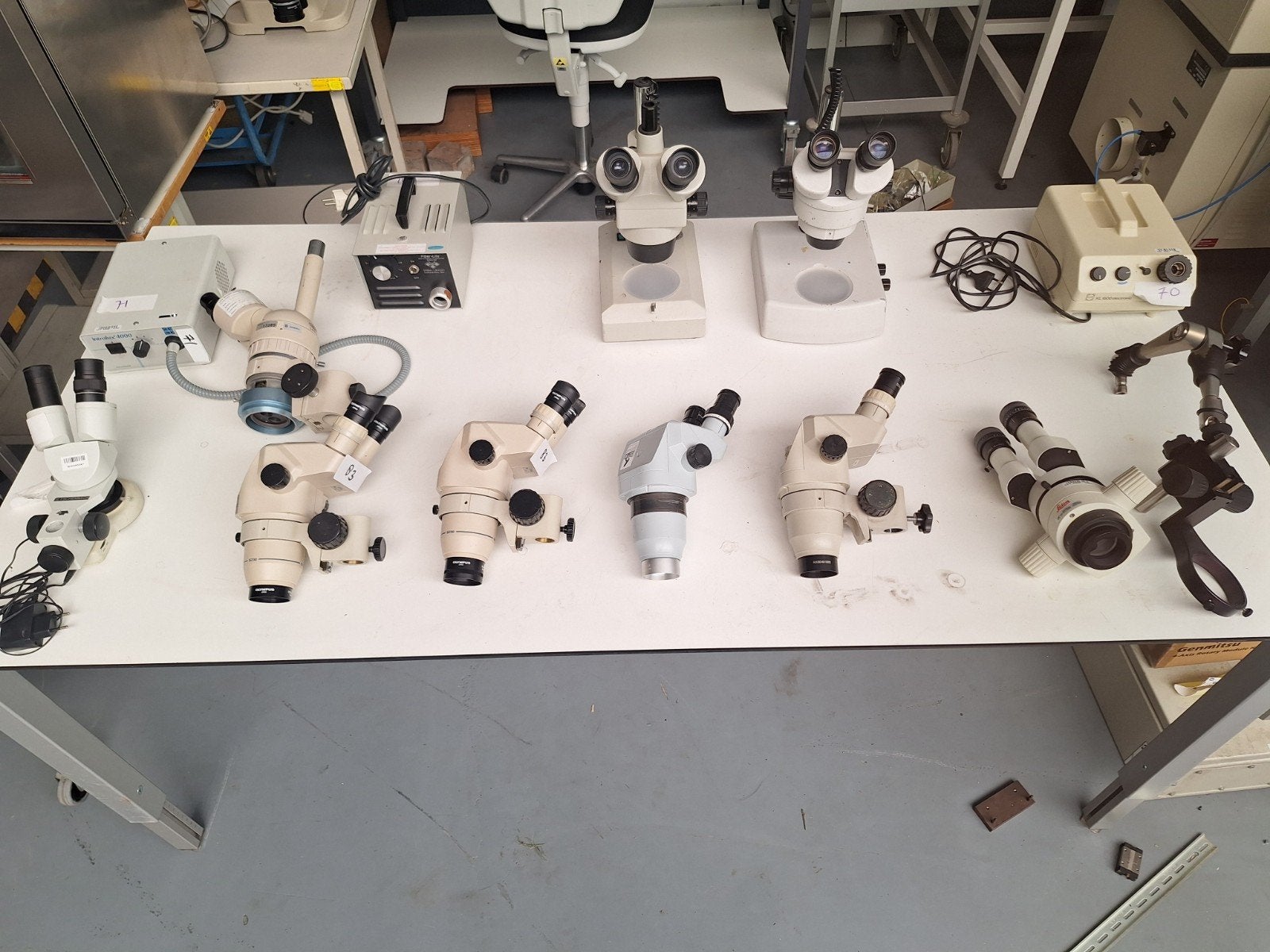 Verzameling diverse microscopen - Olympus, Eschenbach, Audio, Tv en Foto, Optische apparatuur | Microscopen, Gebruikt, Stereomicroscoop