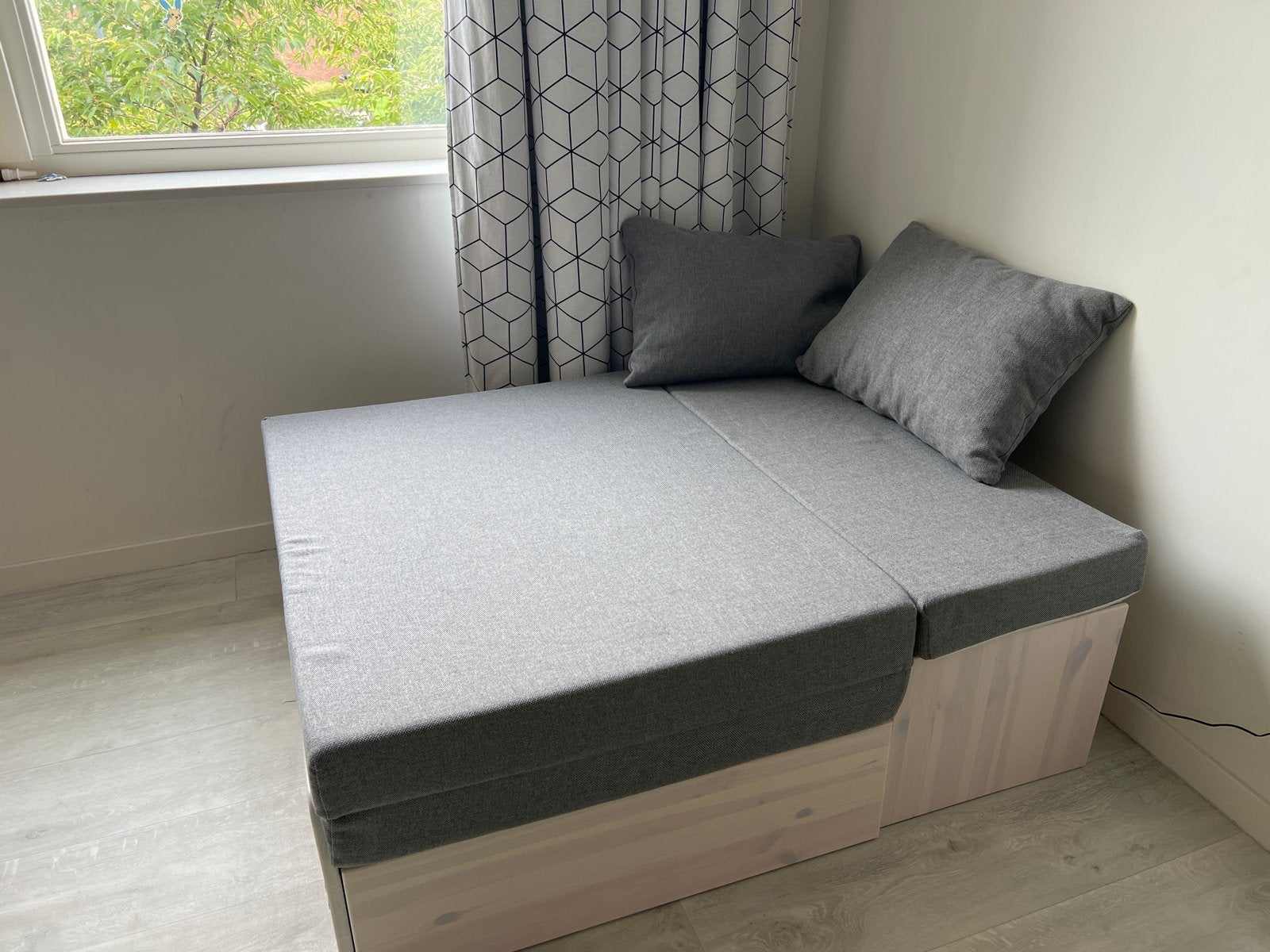 Flexa White wash Slaapmodule Casa hoogslaper + matras, Ophalen, Eenpersoons, Wit, Zo goed als nieuw