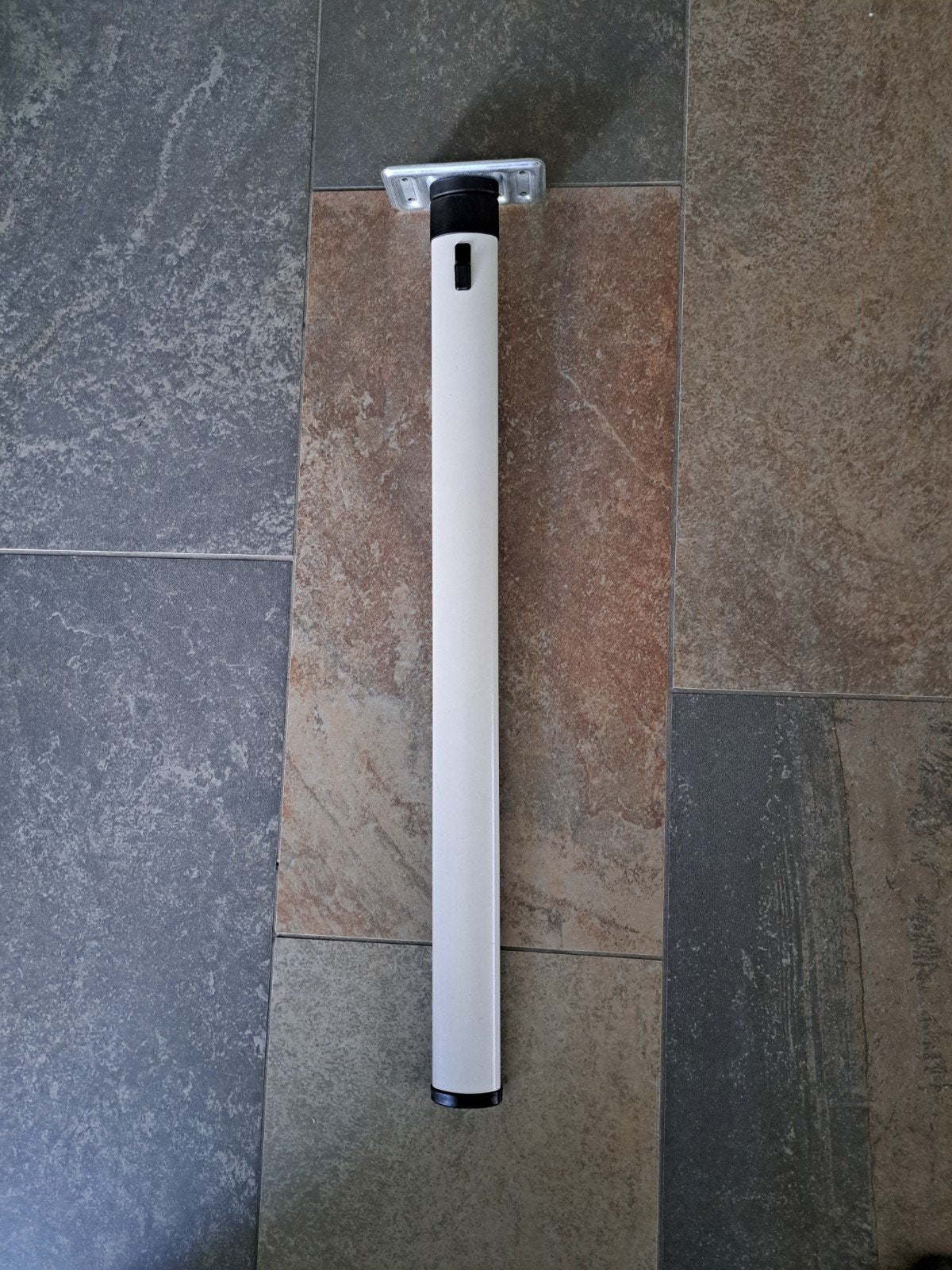 Witte klapbare tafelpoot, Ophalen, Gebruikt