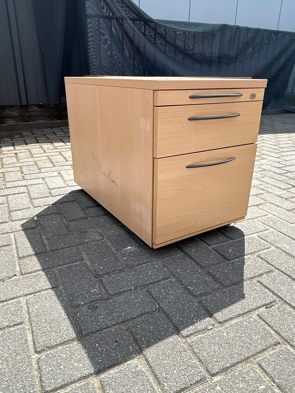 Verrijdbaar ladeblok met 3 laden, Ophalen, Minder dan 50 cm, Gebruikt, 1 of 2 laden
