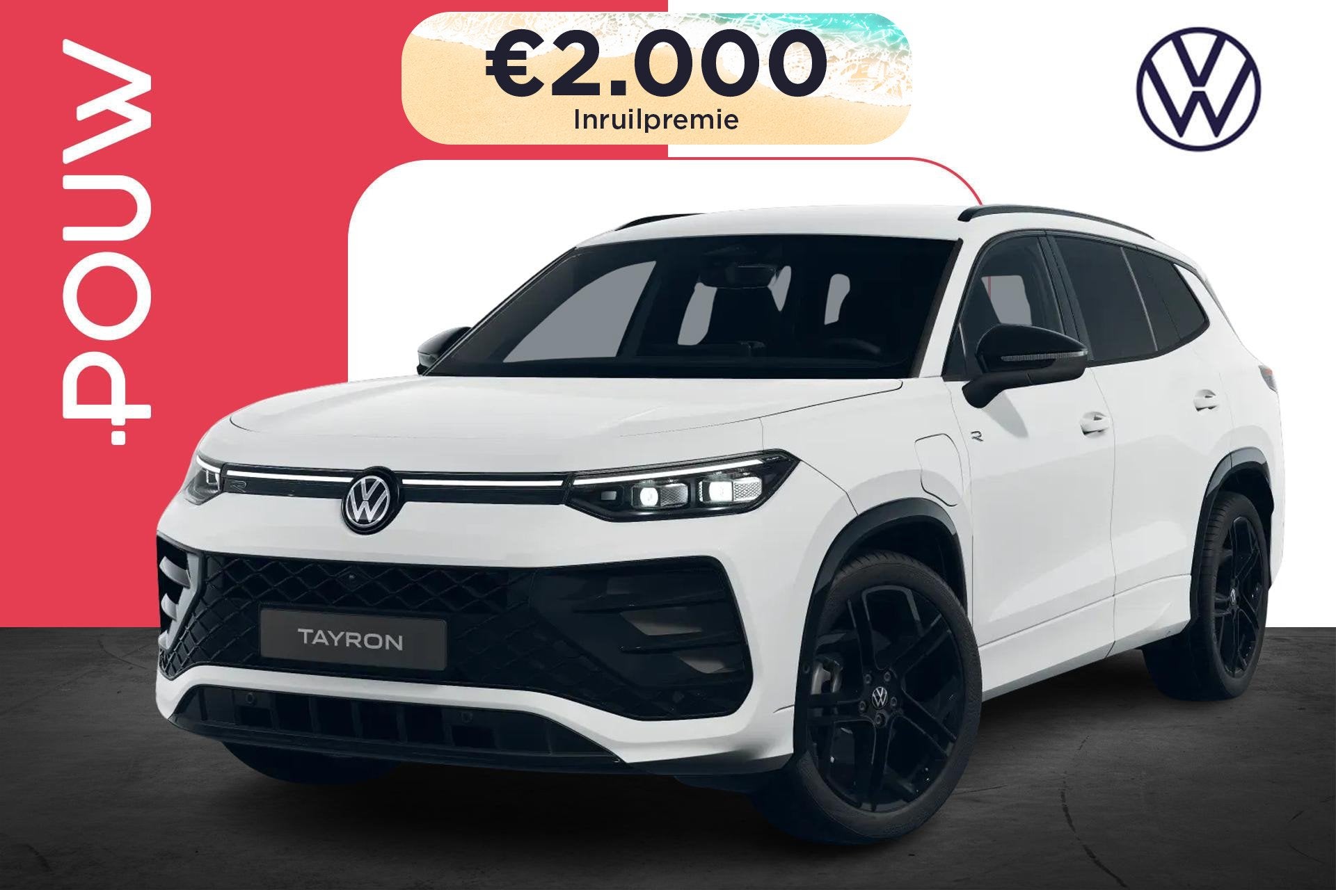 Volkswagen Tayron 1.5 eHybrid 204pk R-Line Edition | Velgen, Auto's, Volkswagen, 12 maanden, Stof, 1498 cc, 4 cilinders