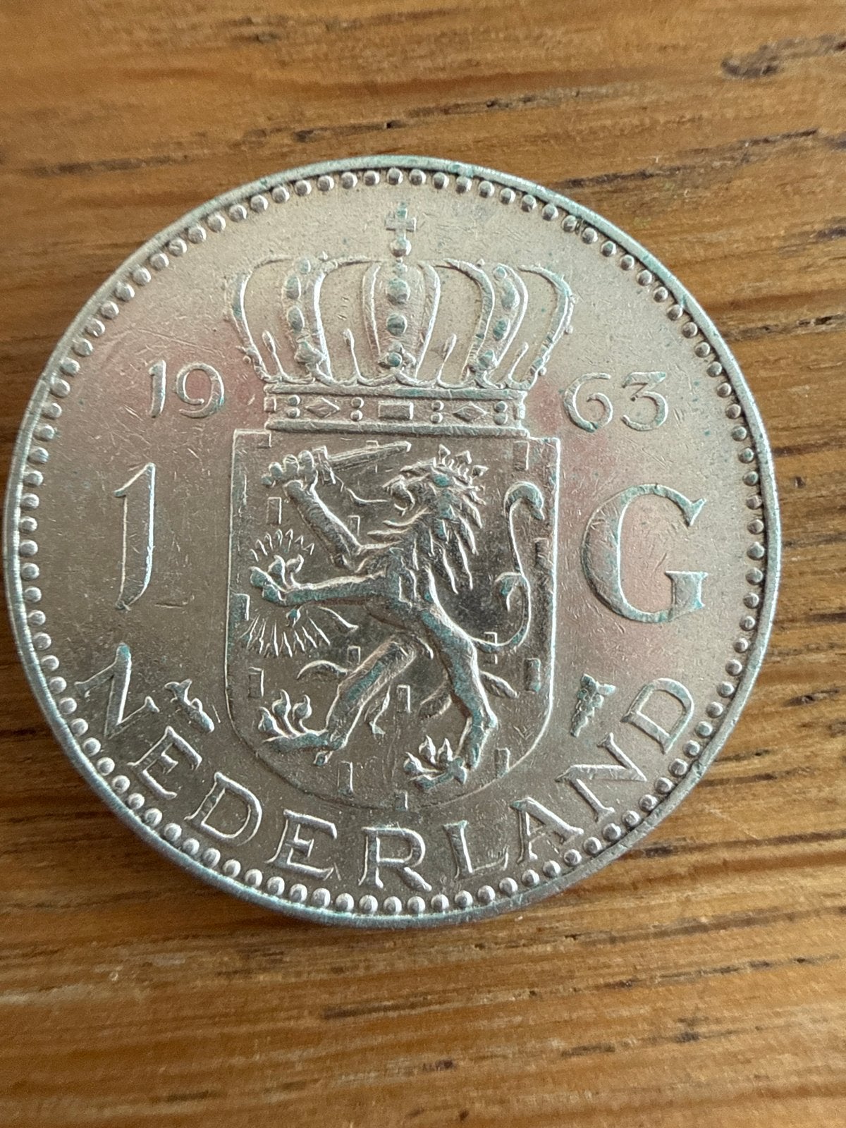 Zilveren 1 Gulden Juliana munt 1963, 1 gulden, Koningin Juliana, Zilver, Ophalen of Verzenden