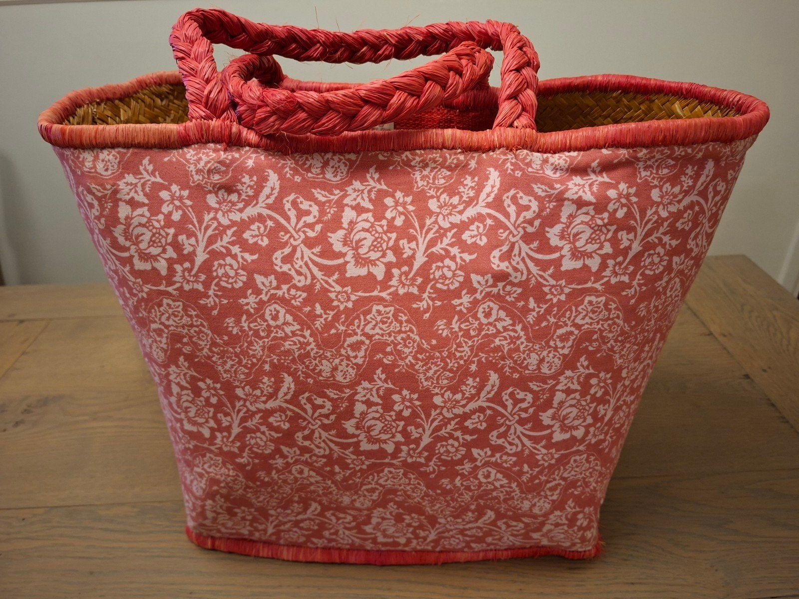 RICE Shopper Tas - Roze met bloemmotief, Ophalen of Verzenden, Gebruikt, Roze, Shopper