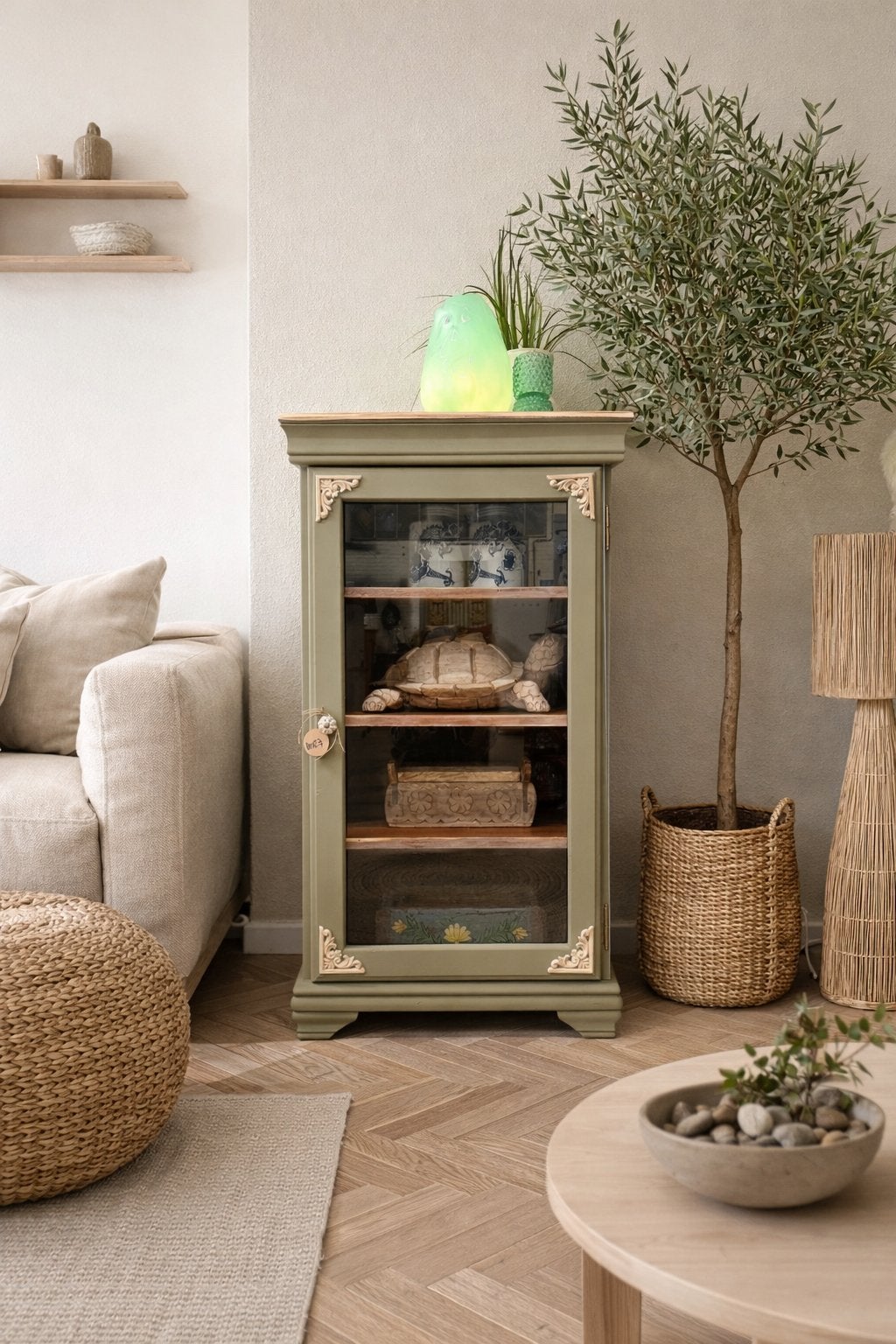 Buffetkast servieskast vitrinekast halkast eendeurskast, Huis en Inrichting, Ophalen, 50 tot 100 cm, Zo goed als nieuw, Nvt
