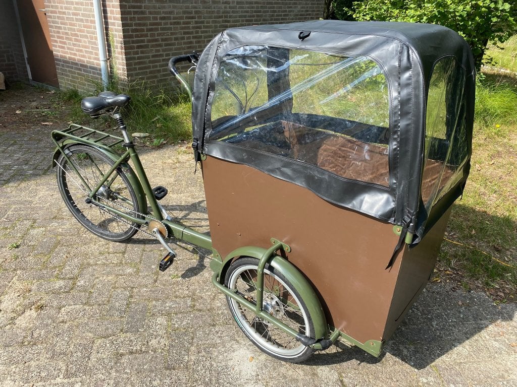 Bakfiets, Fietsen en Brommers, Ophalen, Huif, Zo goed als nieuw, 2 kinderen
