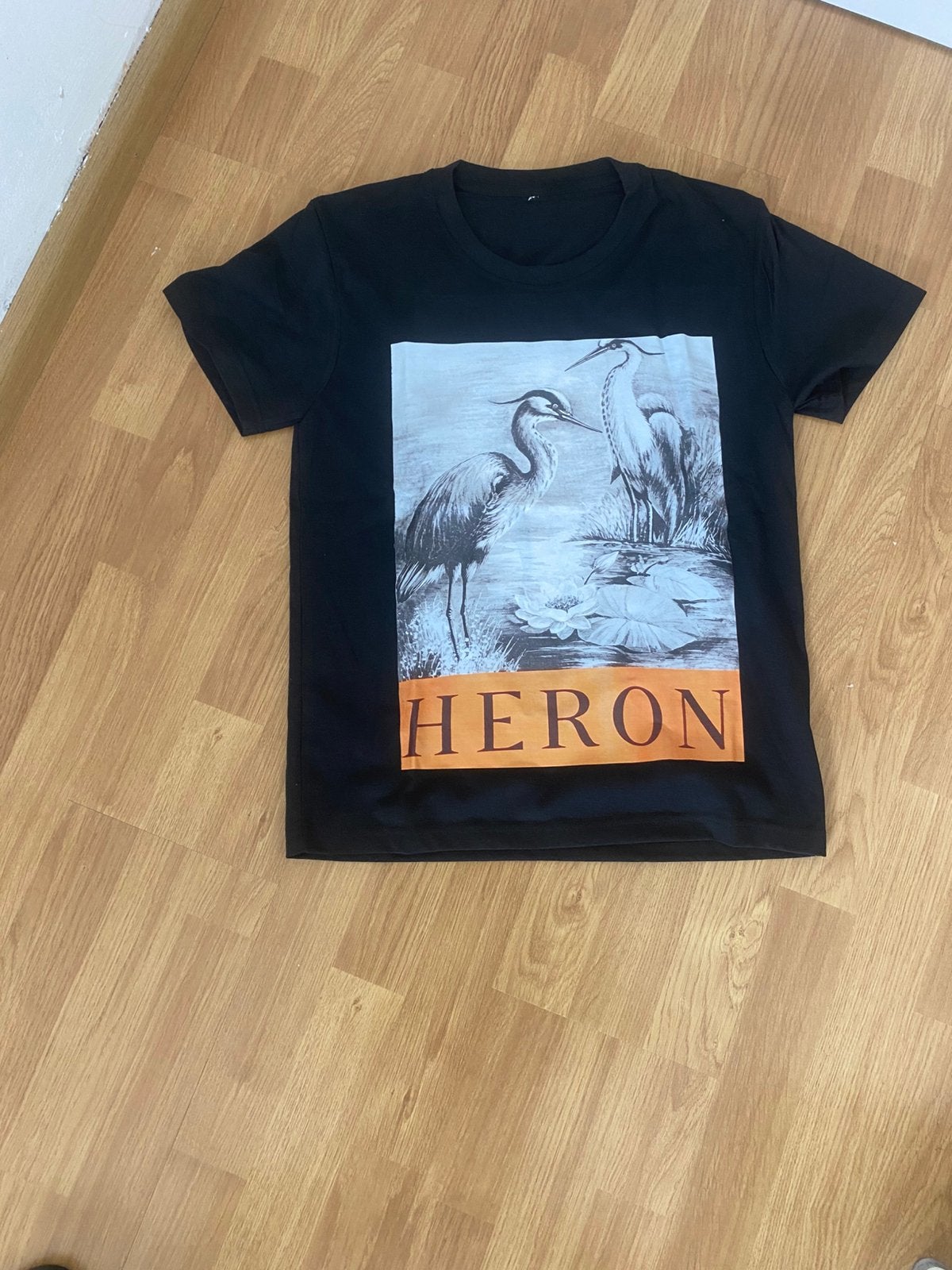 Heron Preston T-Shirt – Oranje/Zwart – maat S, Ophalen of Verzenden, Zo goed als nieuw, Maat 46 (S) of kleiner, Zwart