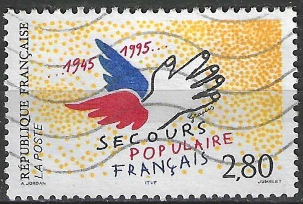 Frankrijk 1995 - Yvert 2947 - Volkshulporganisatie (ST), Verzenden, Gestempeld