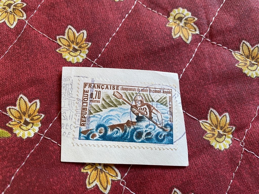France zegel Y&T 1609 Wereldkampioenschappen kanokajak 1969, Verzenden, Gestempeld, Overige thema's