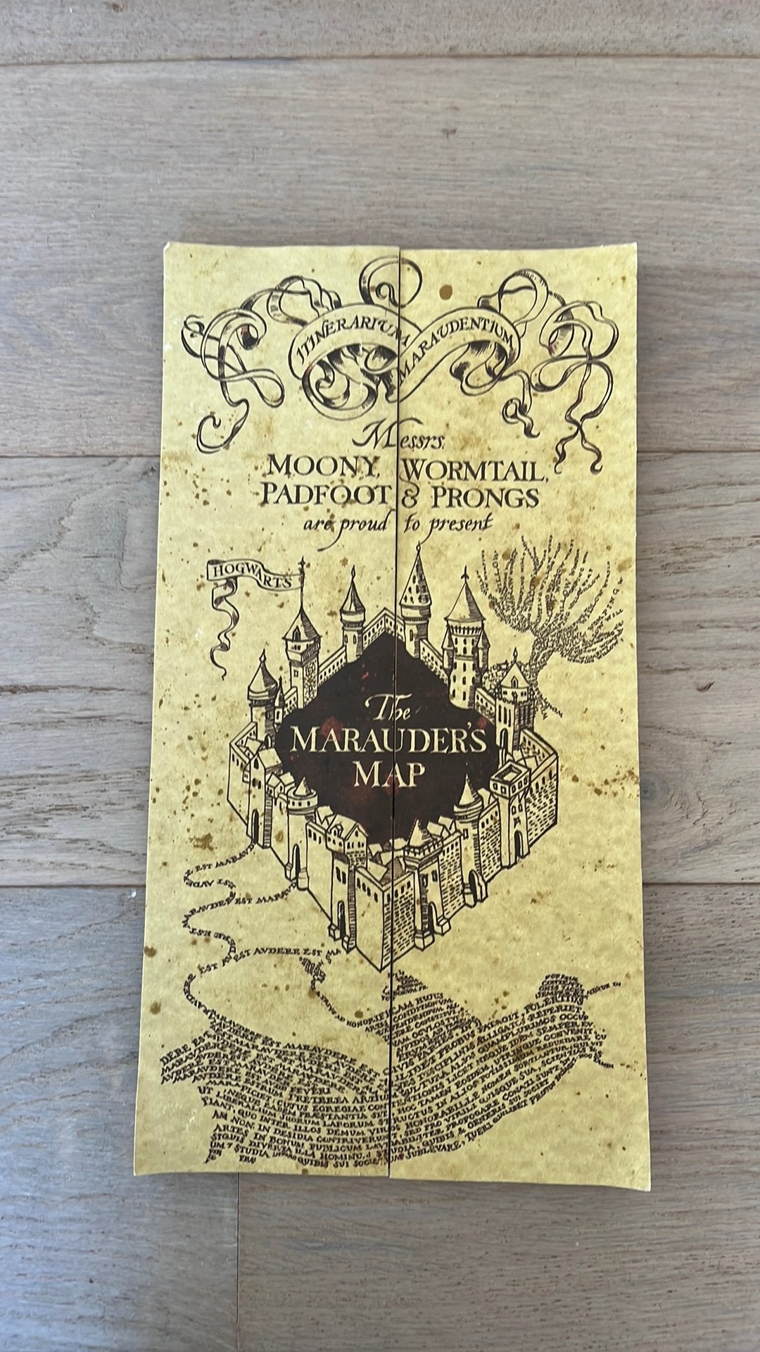 Sluipwegwijzer (Marauder’s map), Ophalen of Verzenden, Zo goed als nieuw, Replica