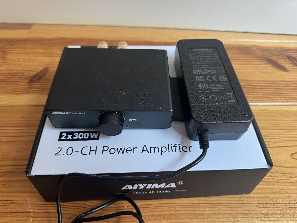 Aiyima A07 max stereo versterker + 48v adapter, Audio, Tv en Foto, Versterkers en Receivers, Overige merken, Ophalen of Verzenden