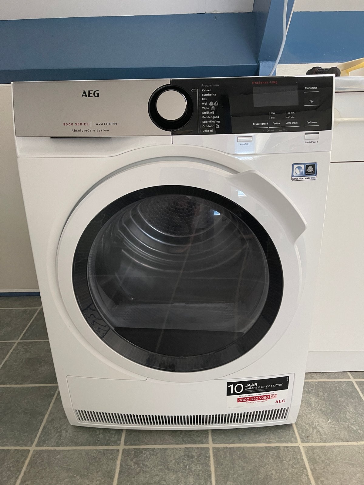 AEG Lavatherm 8000 Serie Warmtepompdroger, Ophalen, 8 tot 10 kg, Zo goed als nieuw, Voorlader