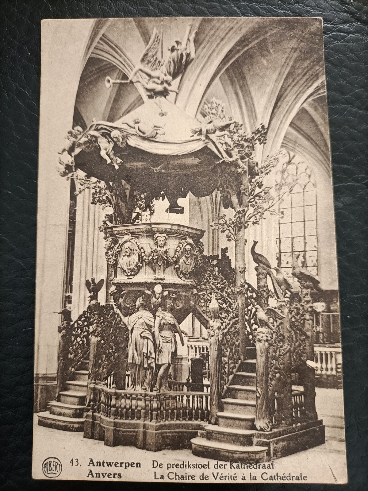 Antwerpen / Anvers. Predikstoel Kathedraal, Ophalen of Verzenden, 1920 tot 1940, Gelopen, Antwerpen