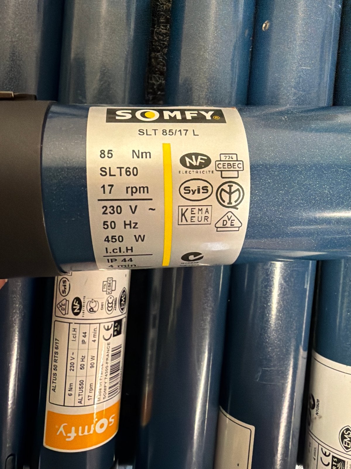 Somfy SLT 85/17 L Rolluikmotor - Nieuw, Ophalen, Overige kleuren, Minder dan 100 cm, 100 tot 150 cm