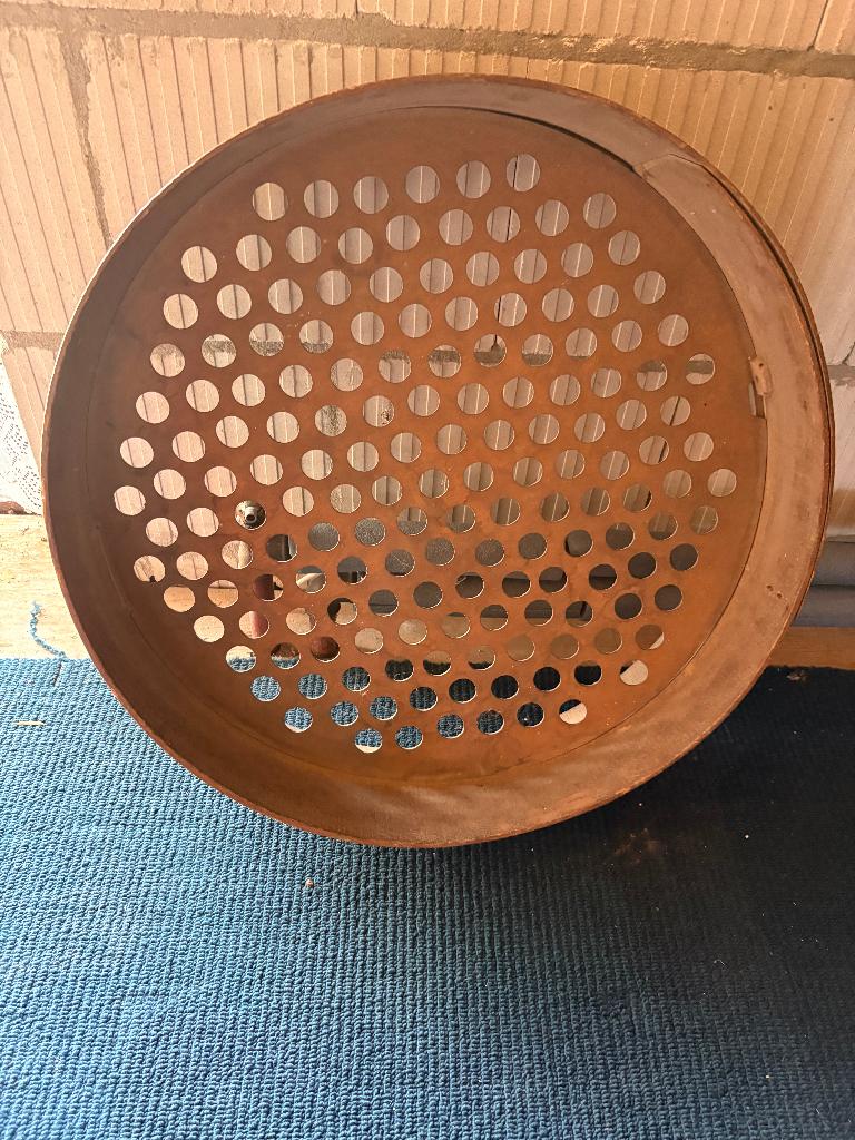 Grote ronde zeven, Ophalen, Gebruikt, Hout, Decoratieobject