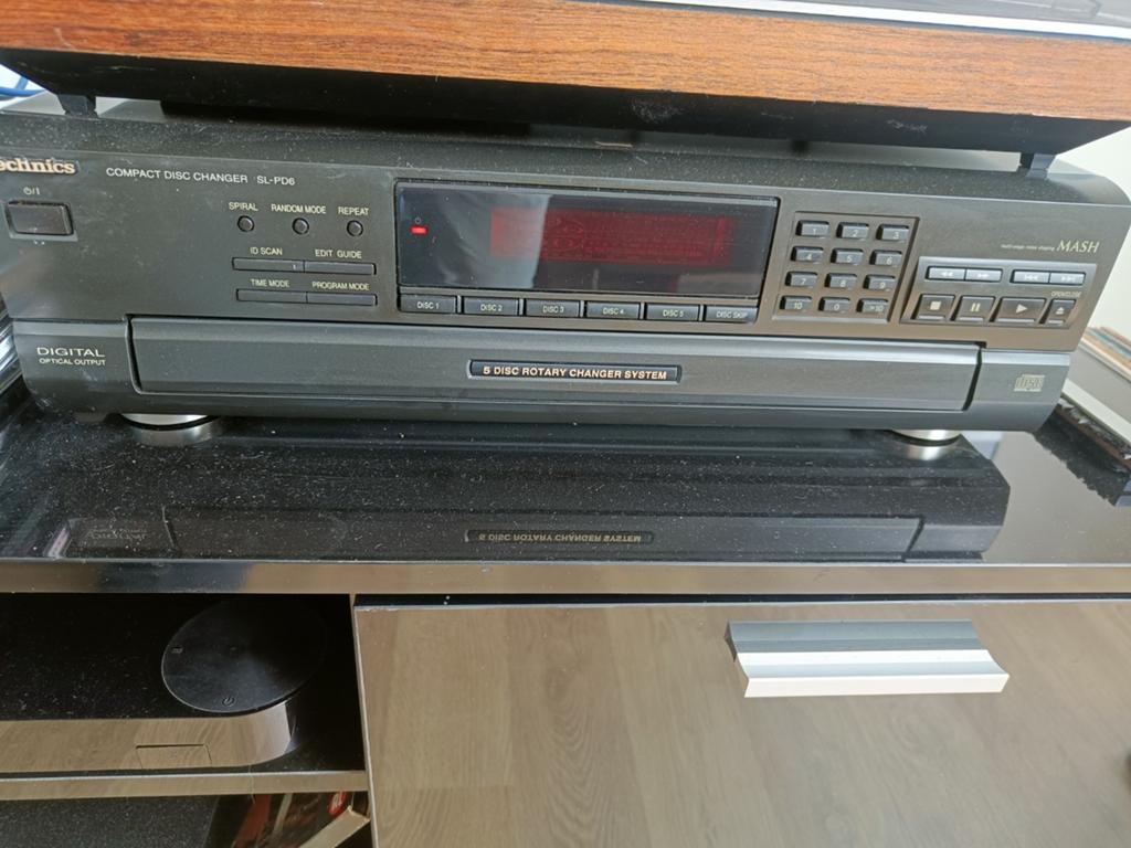 Technics SL-PD6 5-CD Wisselaar met Digitale Toslink Uitgang, Audio, Tv en Foto, Cd-spelers, Ophalen of Verzenden, Zo goed als nieuw