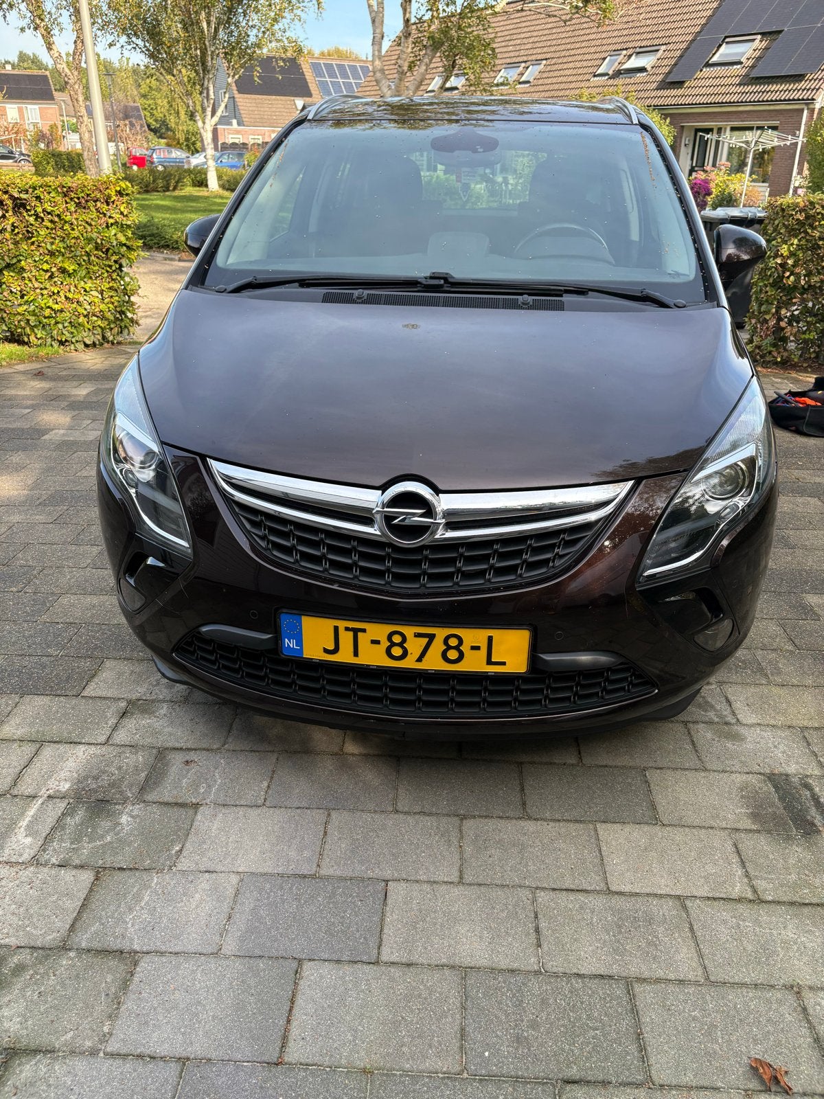 Opel Zafira 1.4T 103KW 2016 Bruin, Auto's, 4 cilinders, Bruin, 7 stoelen, Origineel Nederlands