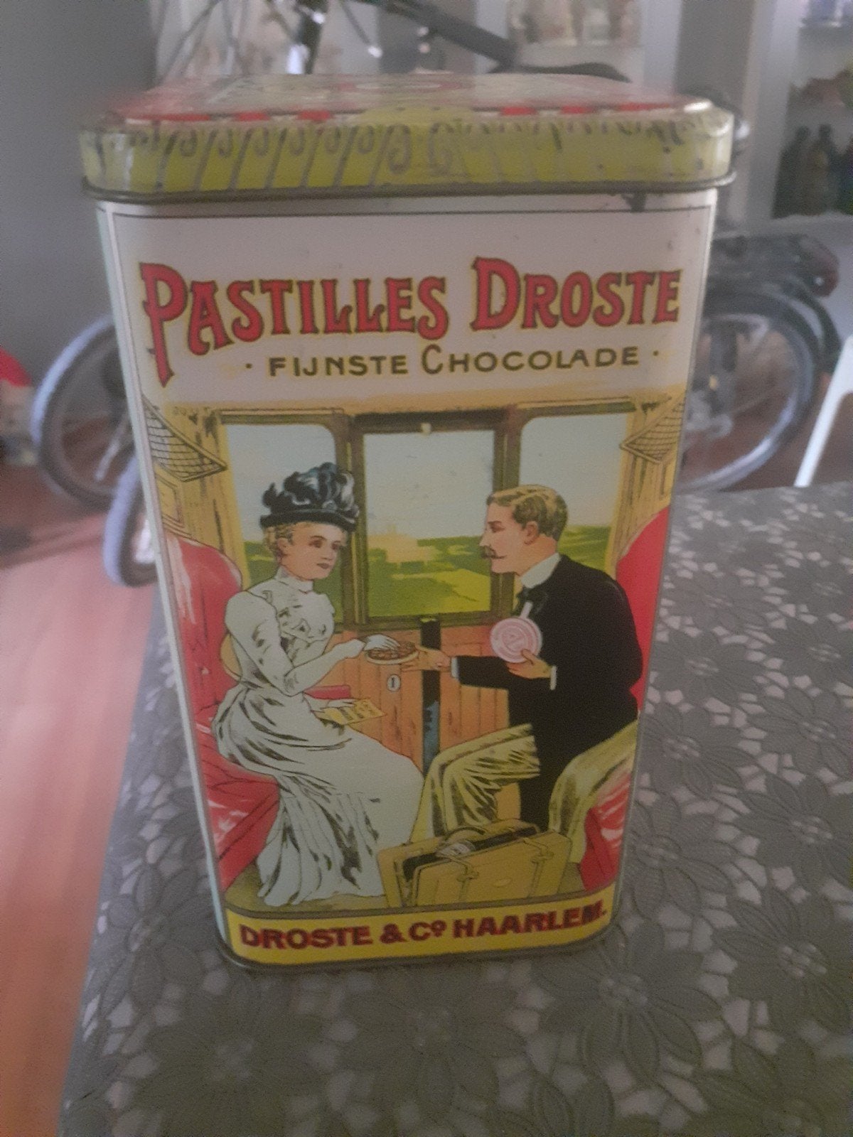 blik Droste Cacao., Verzamelen, Ophalen of Verzenden, Gebruikt, Overige, Droste
