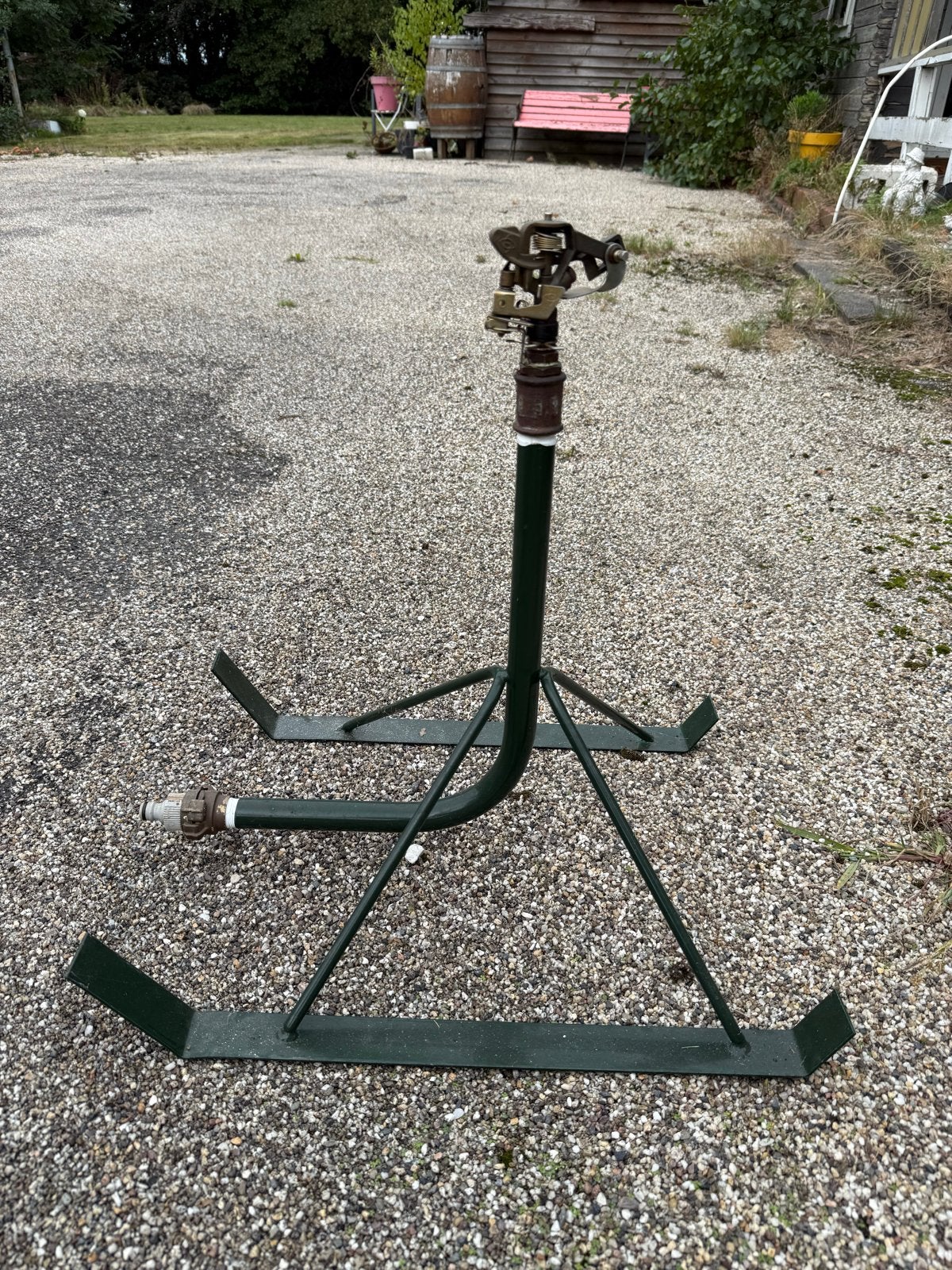 Sproeier op metalen standaard -, Tuin en Terras, Ophalen, Gebruikt, Kanonsproeier