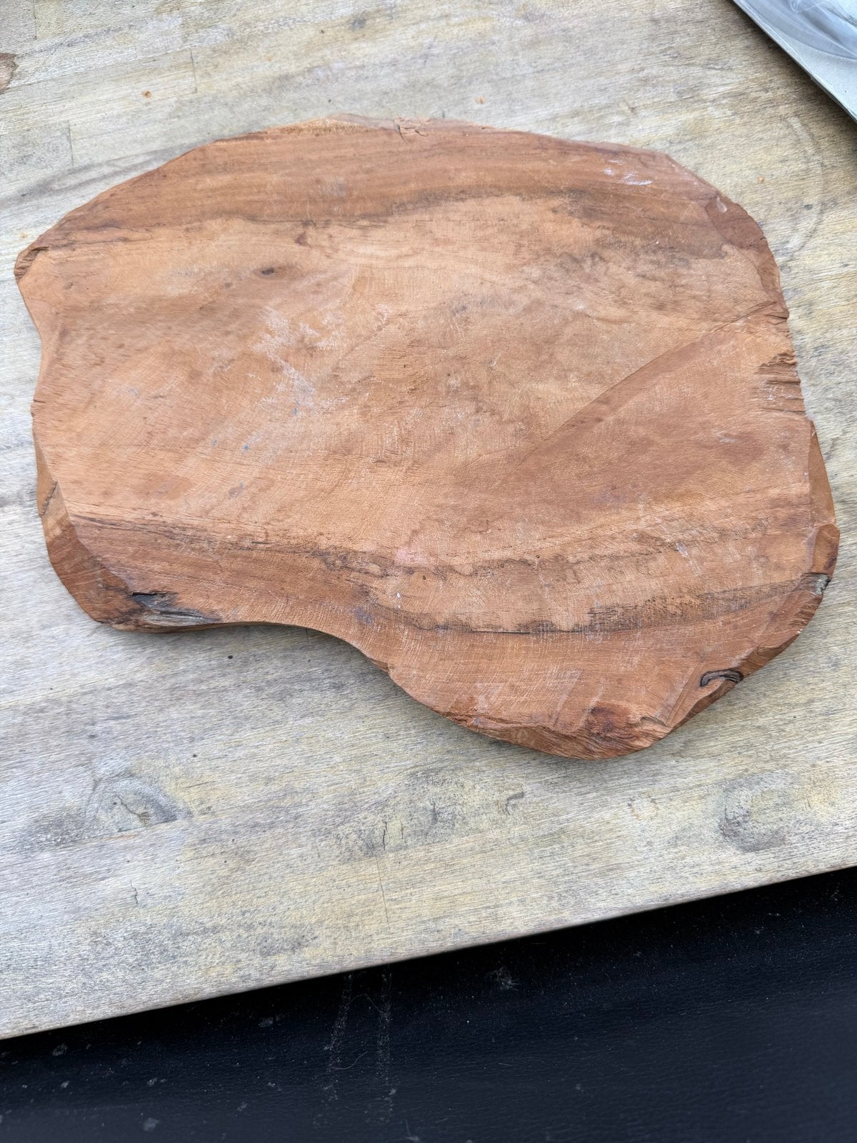 Teak houten sier plateau, Ophalen of Verzenden, Gebruikt