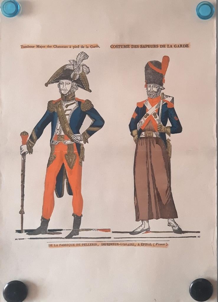 Tambour Major des Chasseurs Epinal, Rechthoekig Staand, Ophalen of Verzenden, Zo goed als nieuw, A1 t/m A3