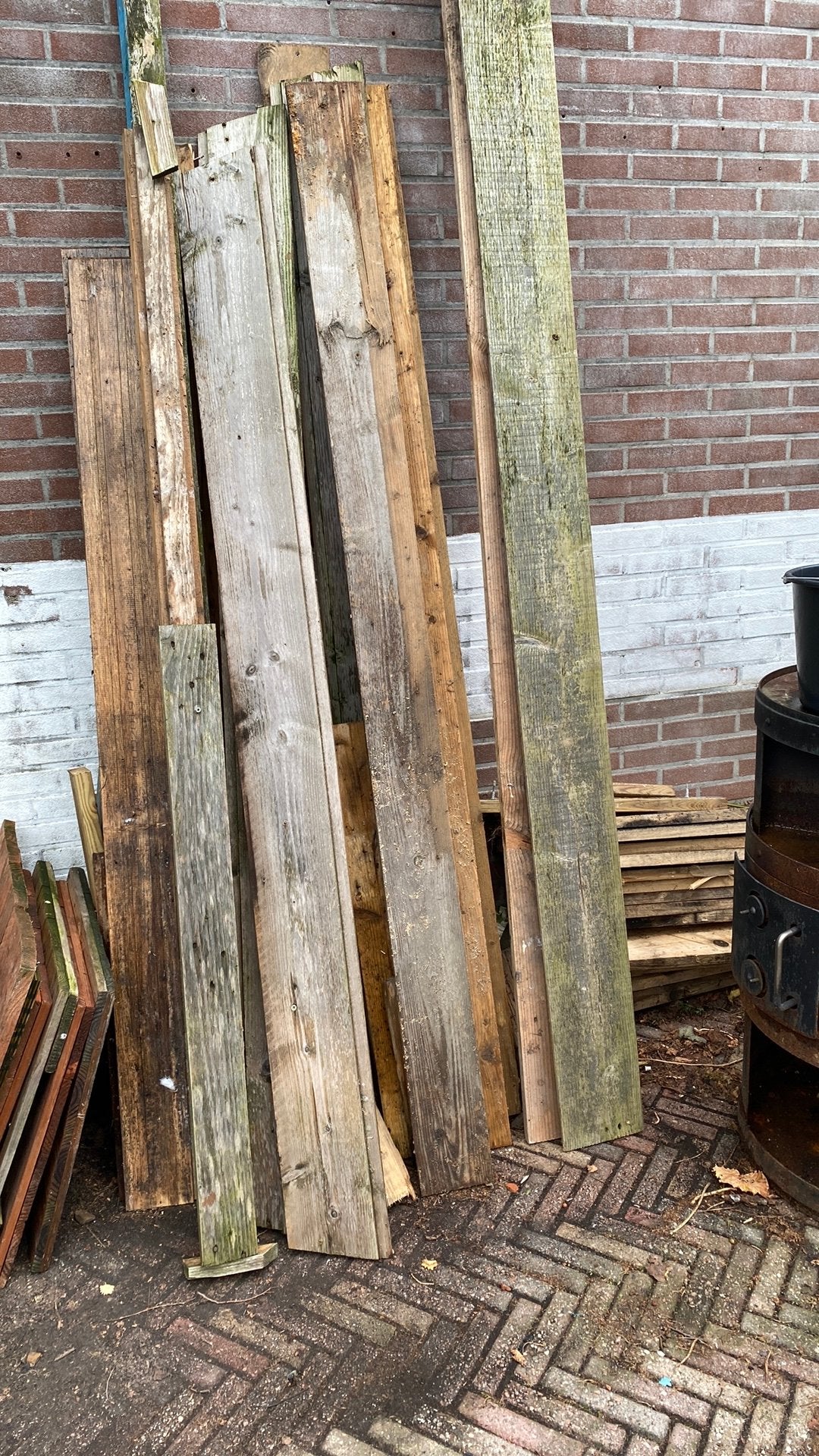 Hout, Ophalen, Minder dan 25 mm, Zo goed als nieuw, Plank