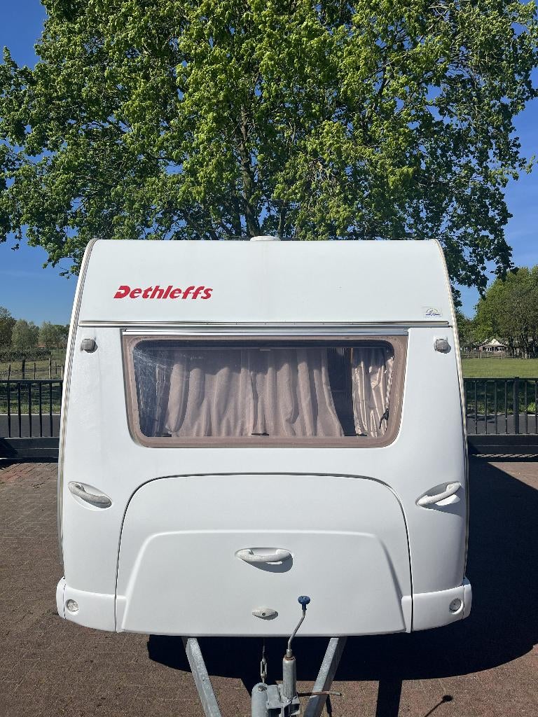 Mooie Dethleffs New Line 420, Caravans en Kamperen, Caravans, Bedrijf, Treinzit, 750 - 1000 kg, Tot en met 4