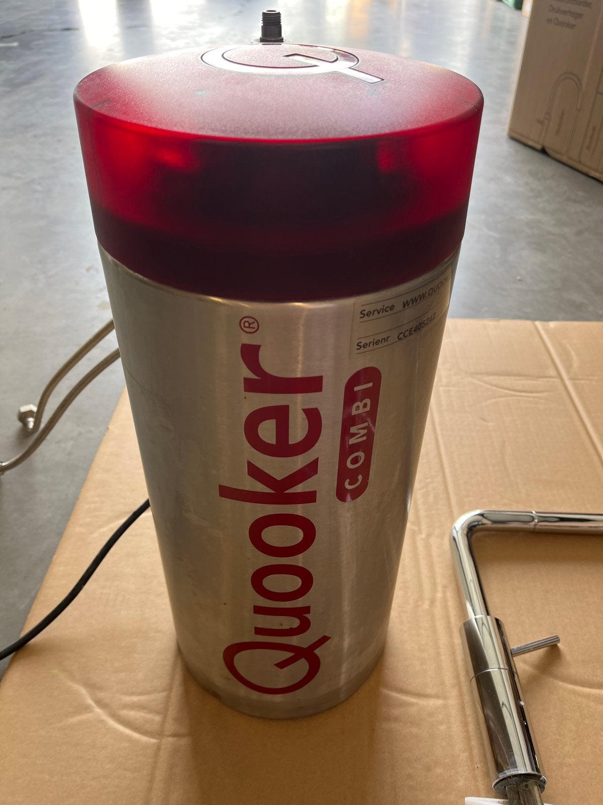 Quooker Combi kokendwaterkraan met reservoir, Zilver, Ophalen of Verzenden, Metaal, Overige merken