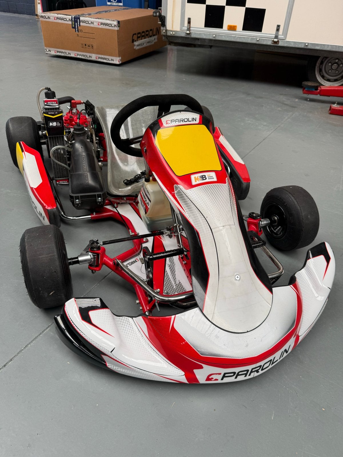 Parolin Kart met Rotax Mini Max motor, Ophalen, Gebruikt, Kart