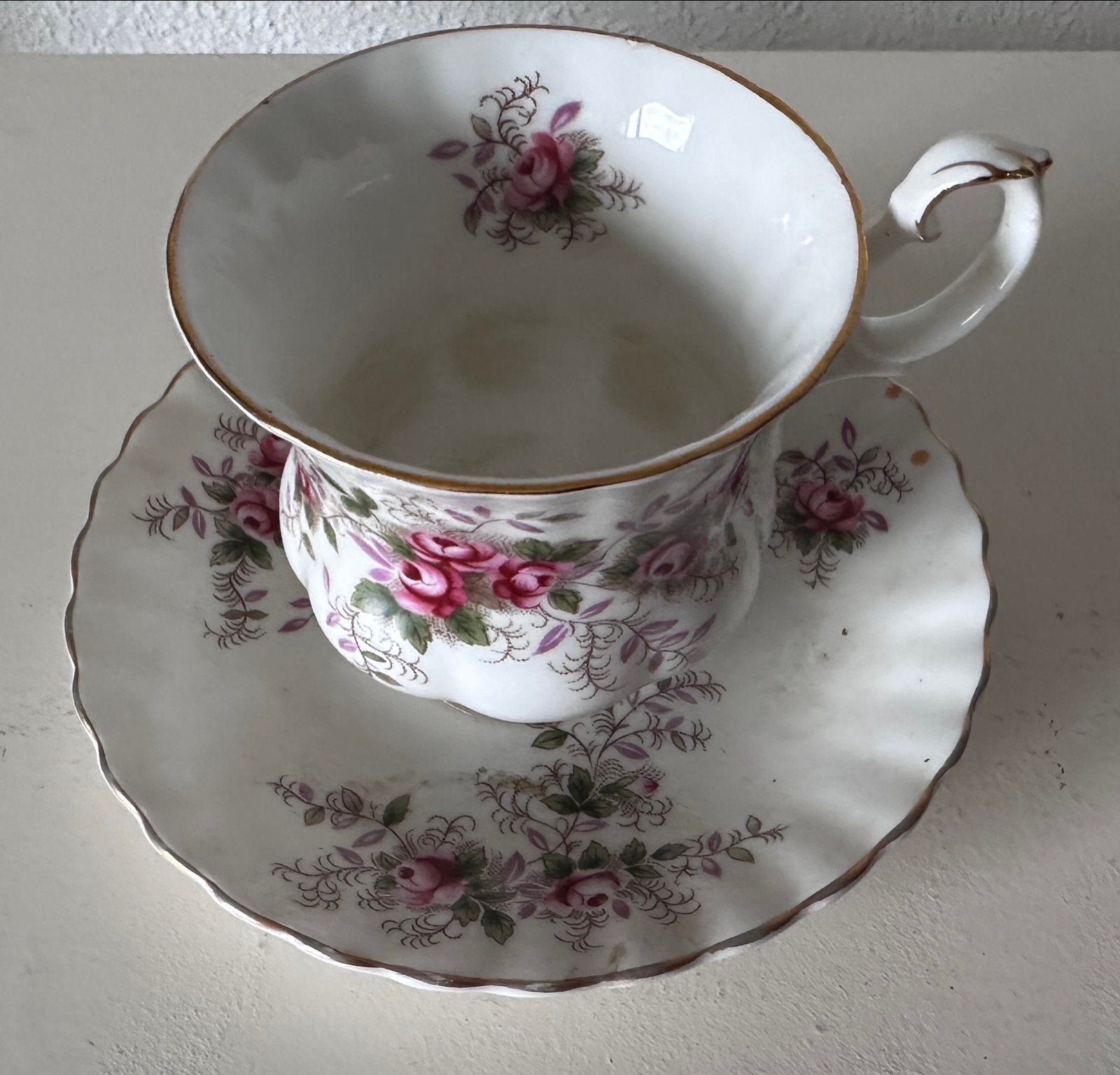 Royal Albert Lavender Rose kop en schotel, Ophalen of Verzenden