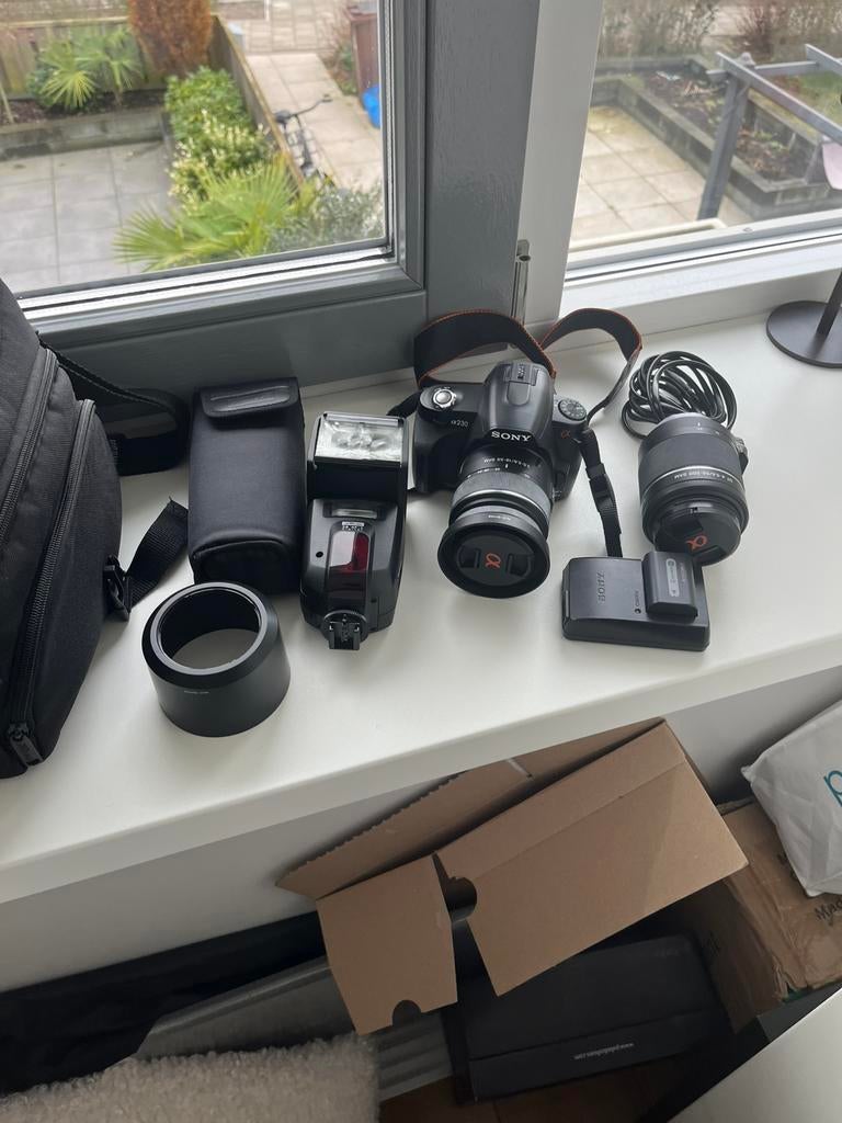 Sony A230 spiegelreflexcamera, Audio, Tv en Foto, Fotocamera's Digitaal, Ophalen of Verzenden, Zo goed als nieuw, Spiegelreflex