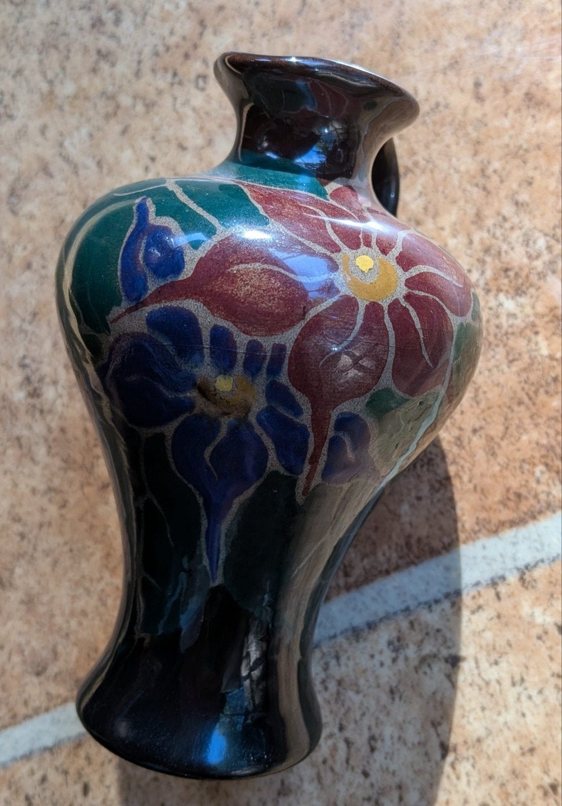 Gouds Plateel Vaasje Schoonhoven Holland Lisse 15cm, Antiek en Kunst, Ophalen