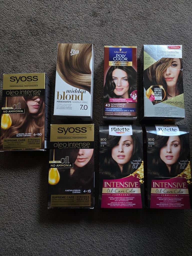 Diverse haarverf en highlights - Nieuw in verpakking, Ophalen of Verzenden