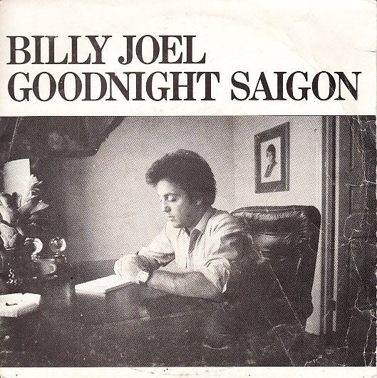 billy joel - goodnight saigon  ( 1982), Gebruikt, 7 inch, Ophalen of Verzenden, Fotohoes