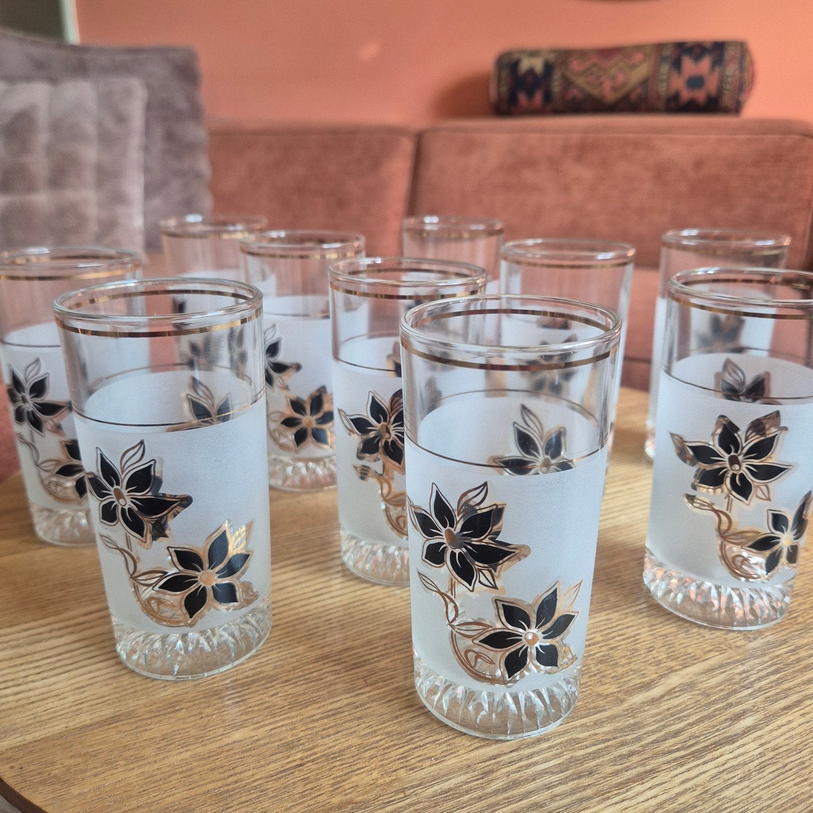 Complete set mid century Decover Italy glazen, Ophalen of Verzenden, Zo goed als nieuw, Frisdrankglas
