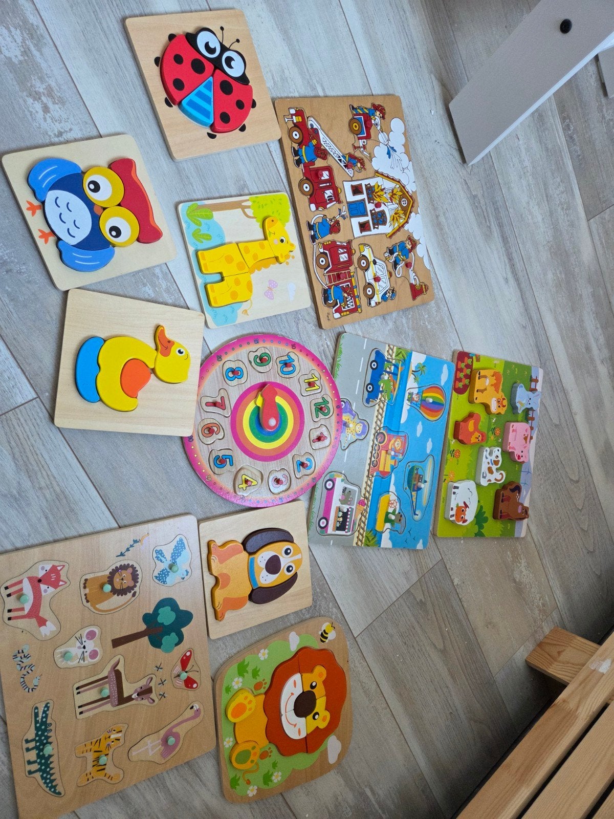 Houten Puzzels voor Kinderen - Diverse Thema's, 2 tot 4 jaar, Gebruikt, 10 tot 50 stukjes, Ophalen of Verzenden
