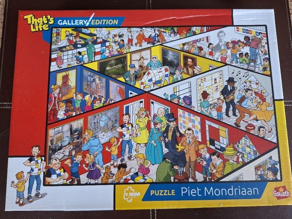 That's Life Puzzel Gallery Collection.  "PIET MONDRIAAN", Ophalen of Verzenden, 500 t/m 1500 stukjes, Zo goed als nieuw, Legpuzzel